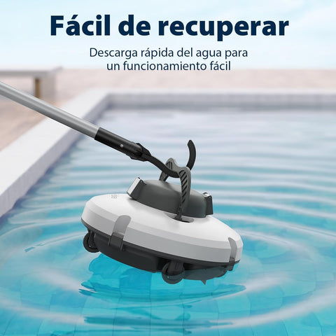 Redkey S100 Robot Limpiafondos Piscina Sin Cable, 130 Minutos de Autonomía, Sube Pendientes de 18°, Motor Doble, Parada Automática, Limpiafondos Piscina Automatico para Piscinas de hasta 100㎡