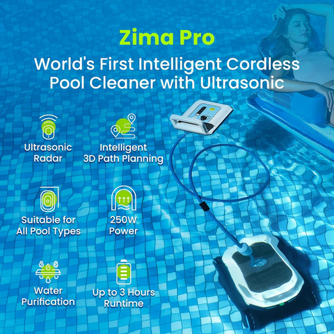 Degrii Zima Pro 2024 Robot Pool Wireless Ultrasonic Radar