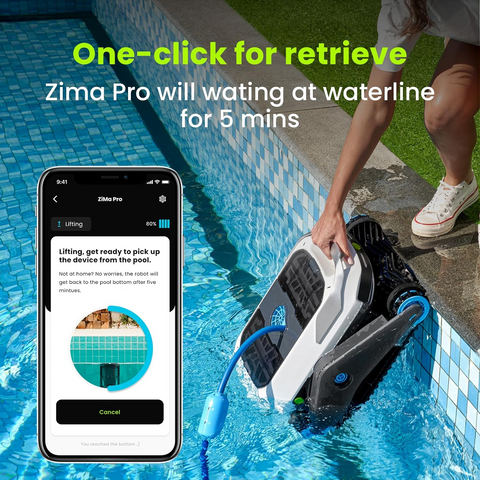 Degrii Zima Pro 2024 Robot Pool Wireless Ultrasonic Radar