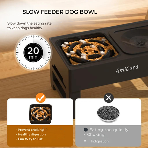 Amicura Feeding Dog Bowl/Cat Food Bowl